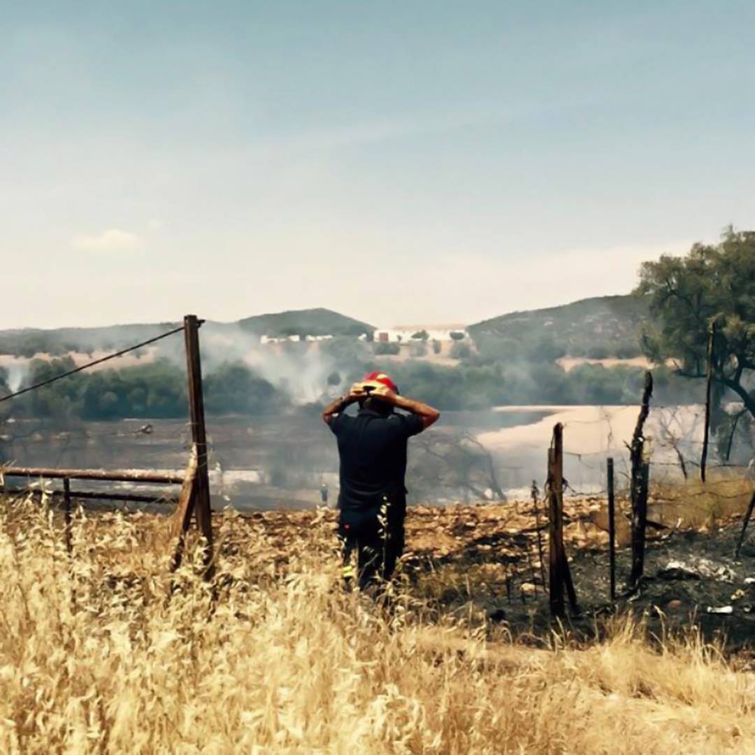 Incendio en La Campiñuela Baja