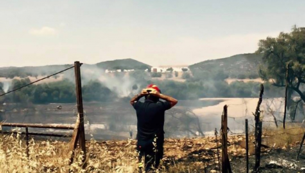 Incendio en La Campiñuela Baja