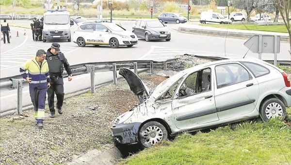 Aparatoso accidente al final de Carlos III