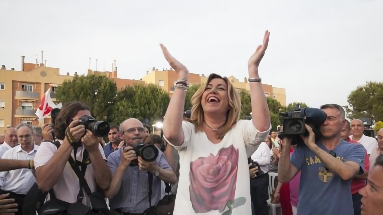 Susana Díaz ayer en Fátima