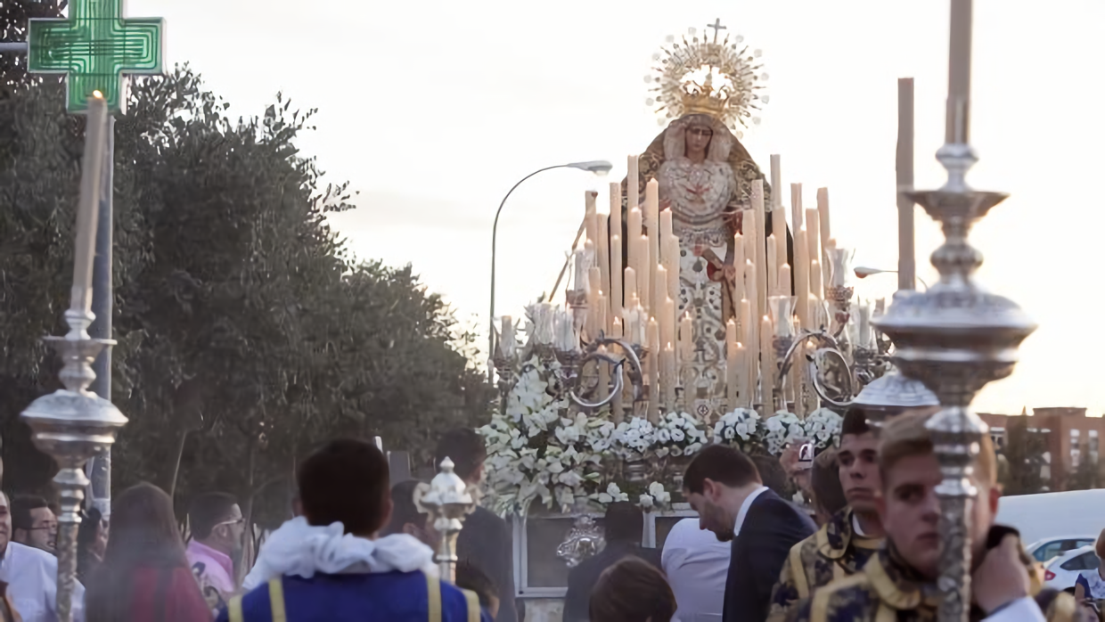 La Virgen de la O recorrerá hoy las calles del barrio de Fátima
