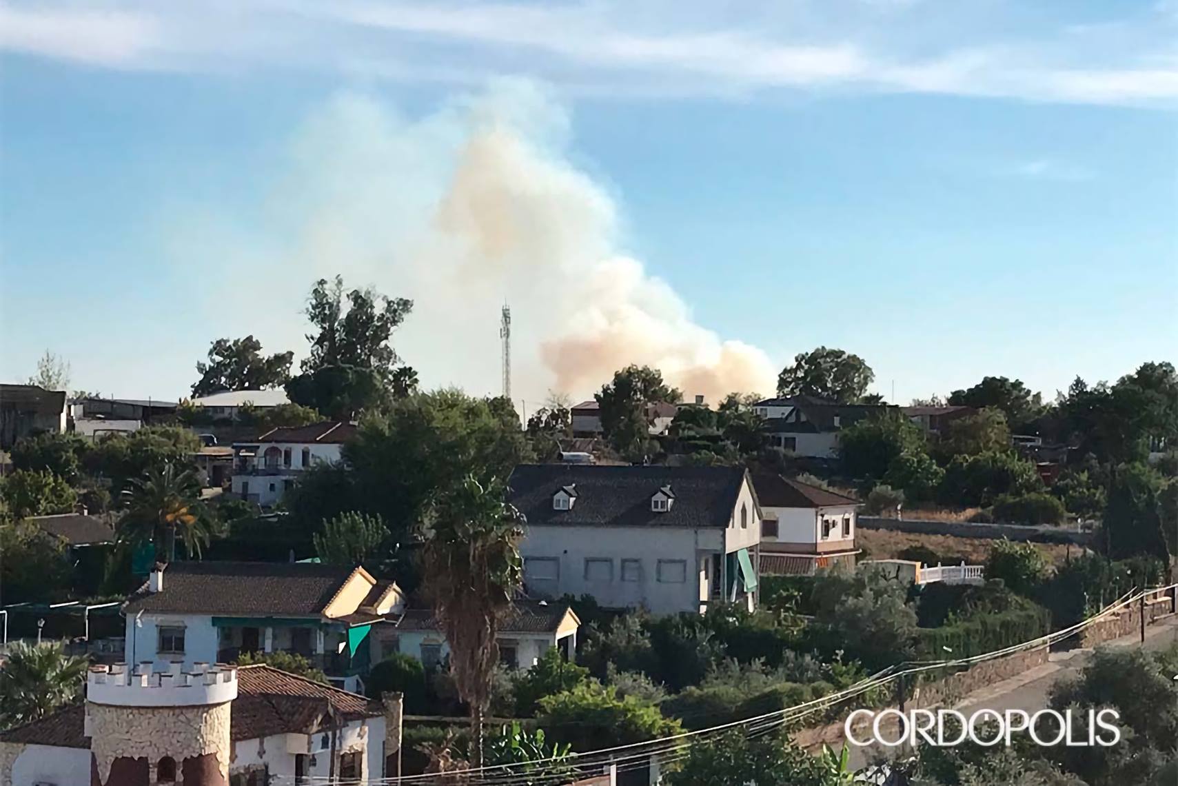 Declarado un incendio en el paraje de La Campiñuela