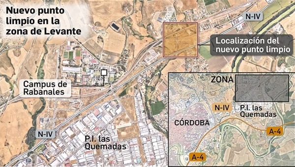 Córdoba tendrá un nuevo punto limpio en la zona de Levante