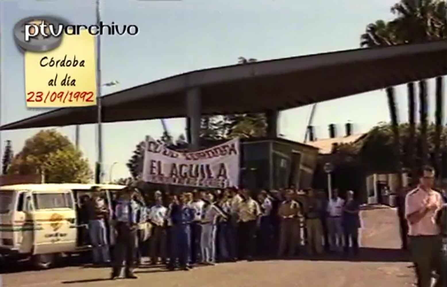 Manifestación por el cierre de El Aguila