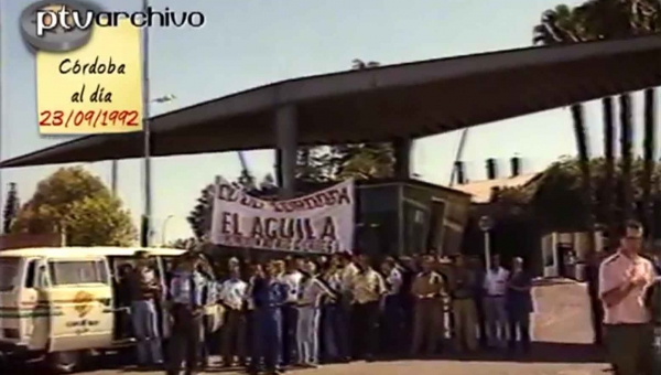 Manifestación por el cierre de El Aguila