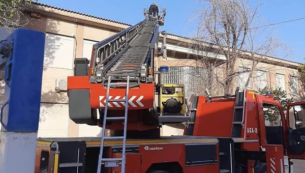 Arde parte de la cubierta del colegio Concepción Arenal 