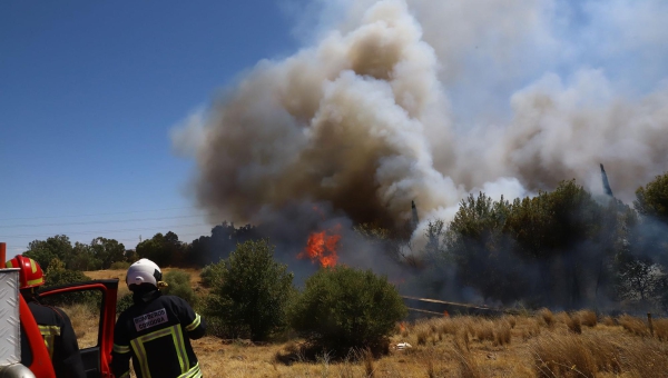 Incendio de grandes dimensiones en la antigua Pérez Giménez (Chinales)