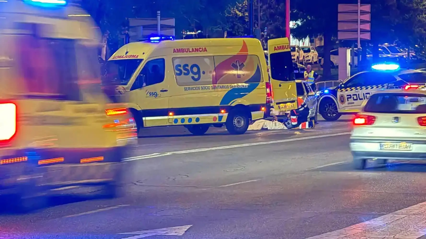  Herida grave una motorista tras un accidente con un coche en Carlos III 